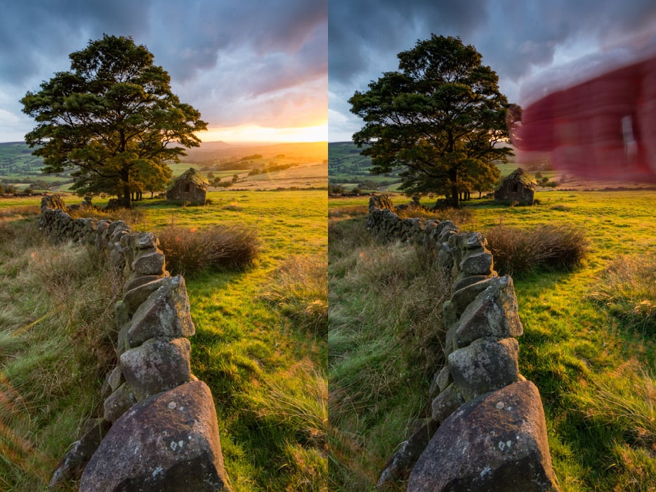 How to reduce lens flare when shooting landscapes