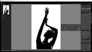 How to shoot studio silhouette portraits Lightroom editing